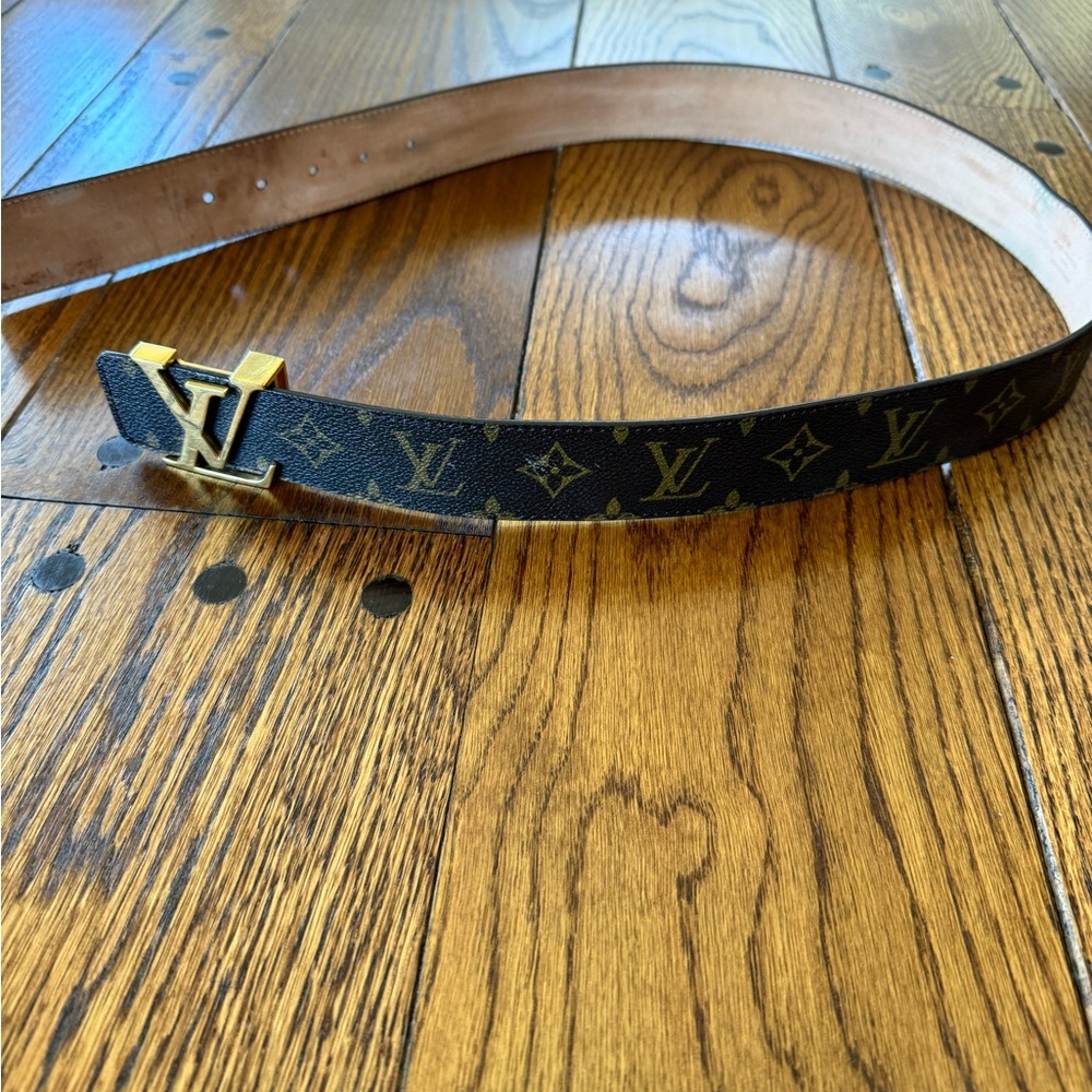 AUTH LOUIS VUITTON Monogram Belt